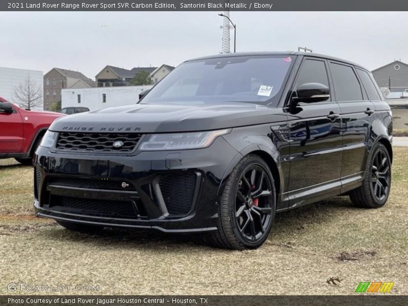 Front 3/4 View of 2021 Range Rover Sport SVR Carbon Edition