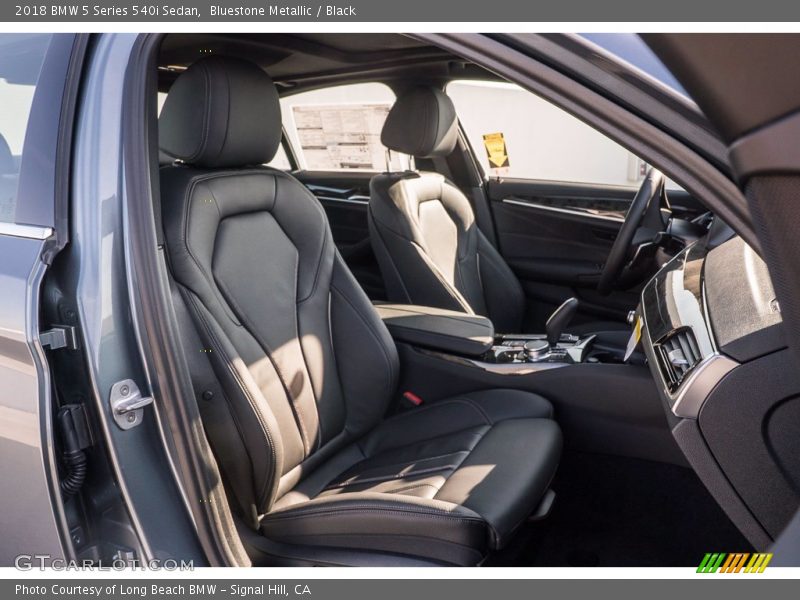 Bluestone Metallic / Black 2018 BMW 5 Series 540i Sedan