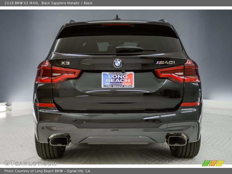 Black Sapphire Metallic / Black 2018 BMW X3 M40i