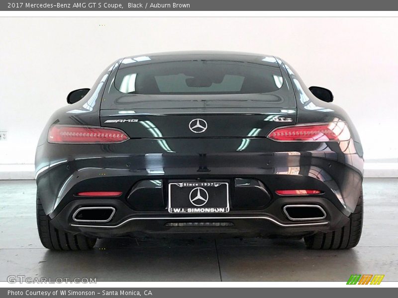 Black / Auburn Brown 2017 Mercedes-Benz AMG GT S Coupe