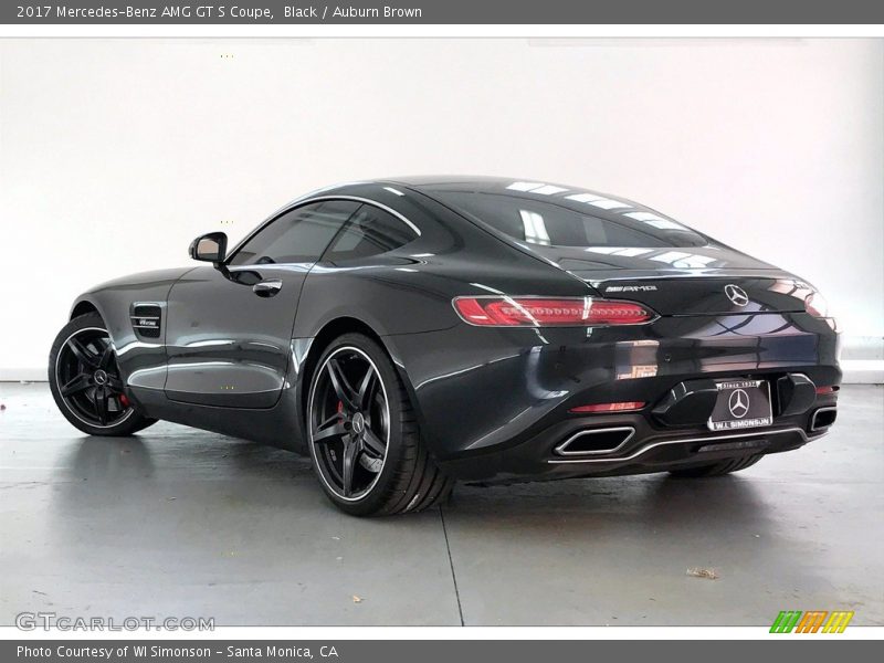 Black / Auburn Brown 2017 Mercedes-Benz AMG GT S Coupe