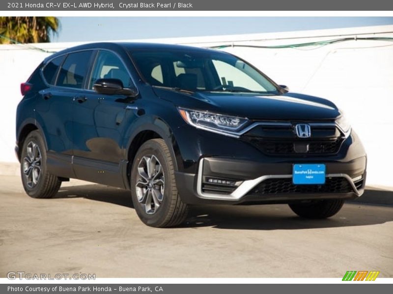 Crystal Black Pearl / Black 2021 Honda CR-V EX-L AWD Hybrid