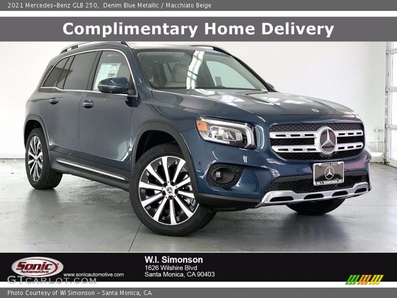 Denim Blue Metallic / Macchiato Beige 2021 Mercedes-Benz GLB 250