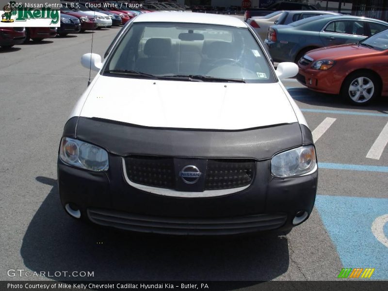 Cloud White / Taupe 2005 Nissan Sentra 1.8 S