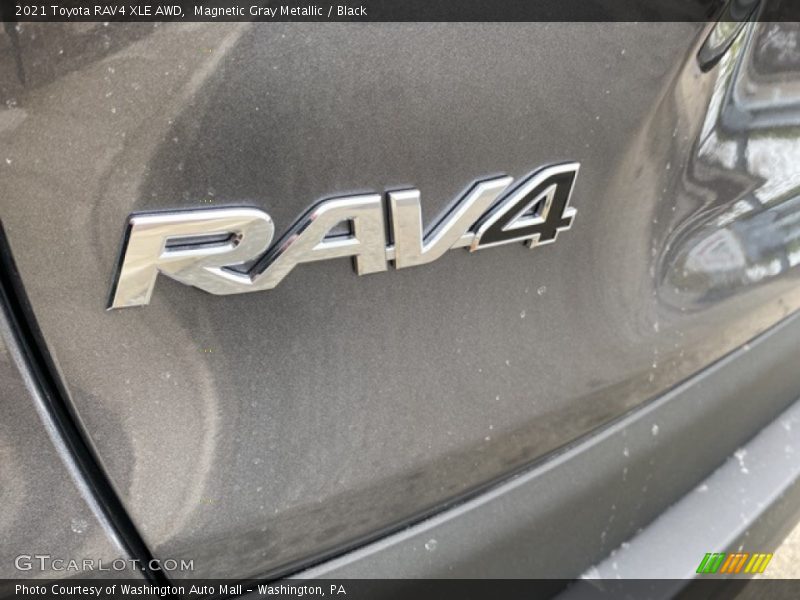 Magnetic Gray Metallic / Black 2021 Toyota RAV4 XLE AWD