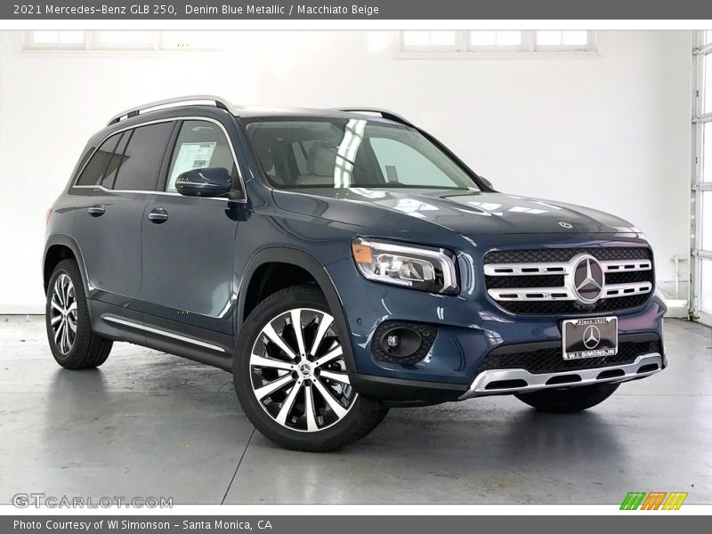 Denim Blue Metallic / Macchiato Beige 2021 Mercedes-Benz GLB 250