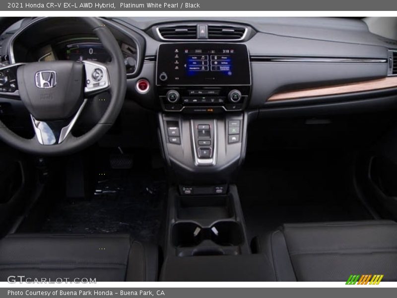 Platinum White Pearl / Black 2021 Honda CR-V EX-L AWD Hybrid
