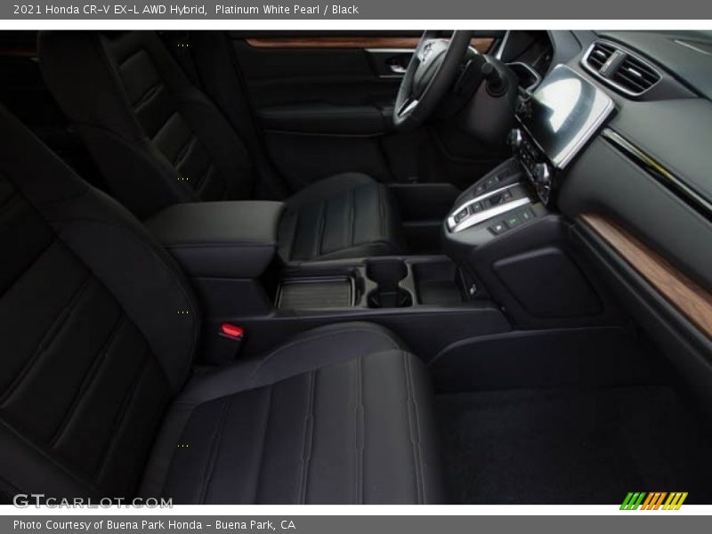 Platinum White Pearl / Black 2021 Honda CR-V EX-L AWD Hybrid