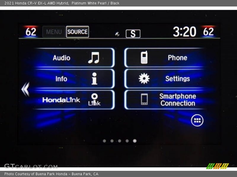 Platinum White Pearl / Black 2021 Honda CR-V EX-L AWD Hybrid