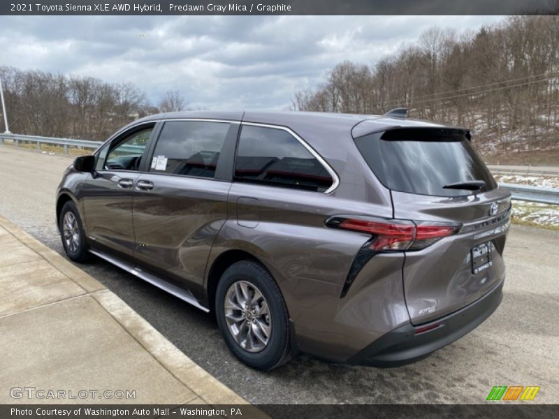 Predawn Gray Mica / Graphite 2021 Toyota Sienna XLE AWD Hybrid