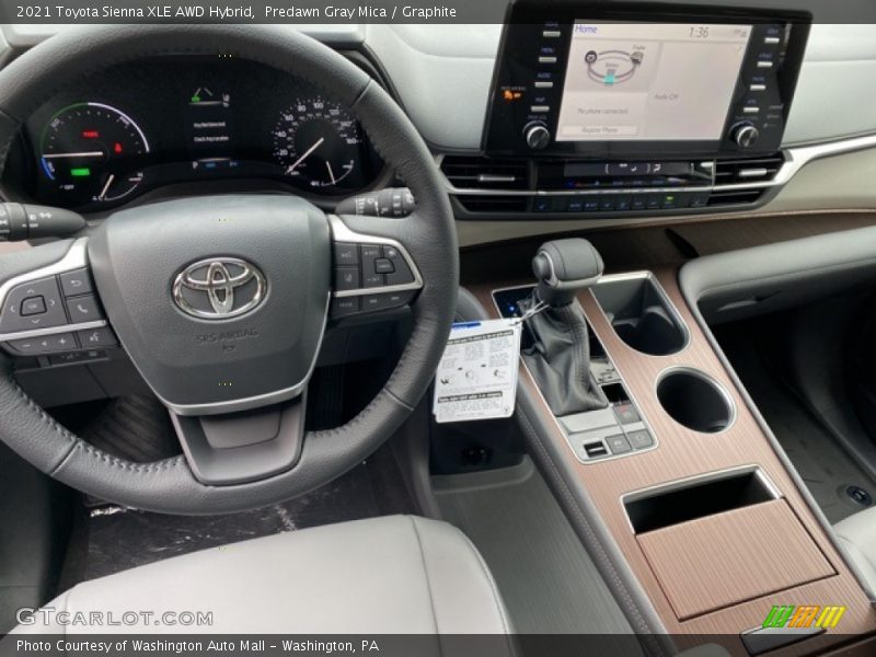Predawn Gray Mica / Graphite 2021 Toyota Sienna XLE AWD Hybrid