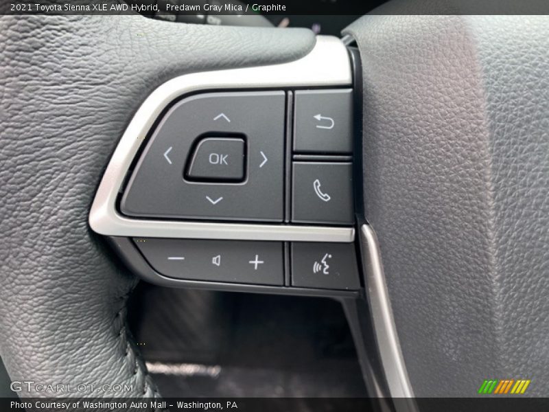 Predawn Gray Mica / Graphite 2021 Toyota Sienna XLE AWD Hybrid