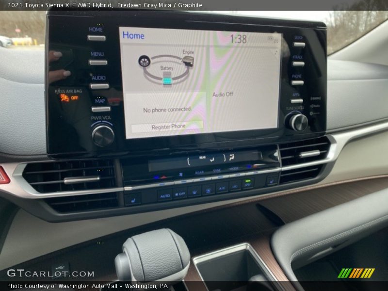 Predawn Gray Mica / Graphite 2021 Toyota Sienna XLE AWD Hybrid