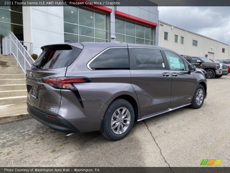 Predawn Gray Mica / Graphite 2021 Toyota Sienna XLE AWD Hybrid
