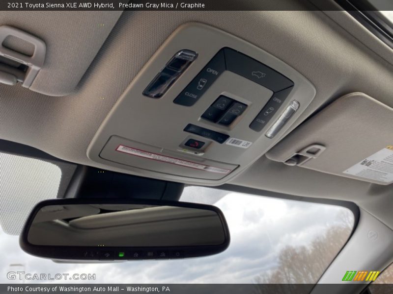 Predawn Gray Mica / Graphite 2021 Toyota Sienna XLE AWD Hybrid