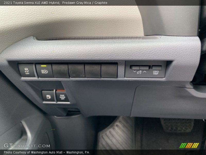 Predawn Gray Mica / Graphite 2021 Toyota Sienna XLE AWD Hybrid