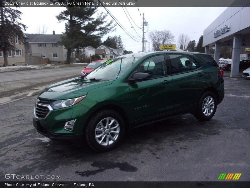 Ivy Green Metallic / Medium Ash Gray 2019 Chevrolet Equinox LS AWD