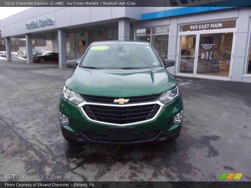 Ivy Green Metallic / Medium Ash Gray 2019 Chevrolet Equinox LS AWD