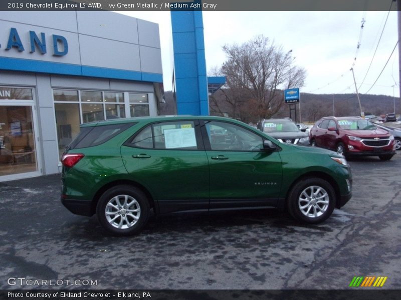Ivy Green Metallic / Medium Ash Gray 2019 Chevrolet Equinox LS AWD
