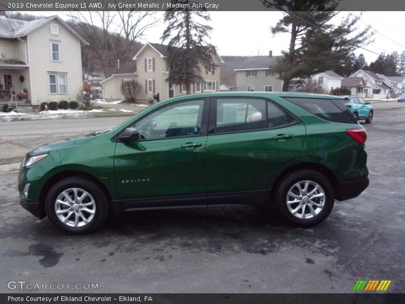 Ivy Green Metallic / Medium Ash Gray 2019 Chevrolet Equinox LS AWD