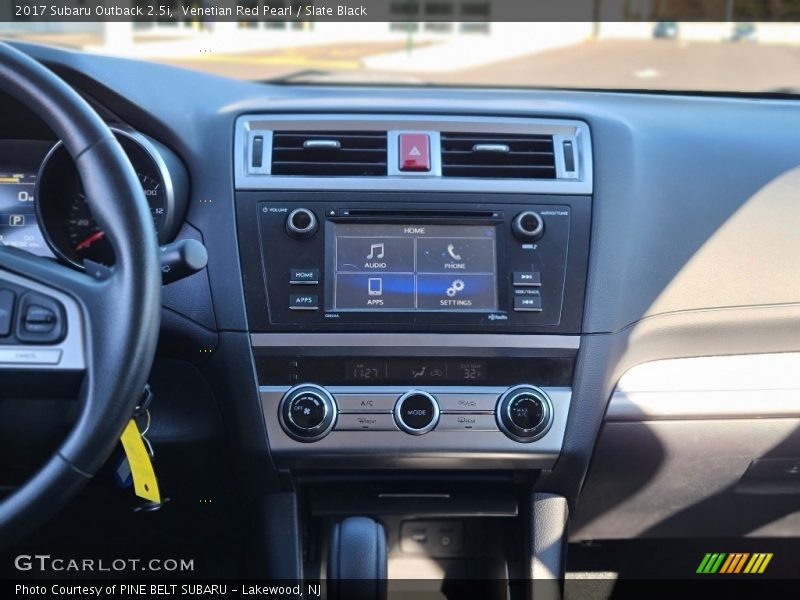 Venetian Red Pearl / Slate Black 2017 Subaru Outback 2.5i