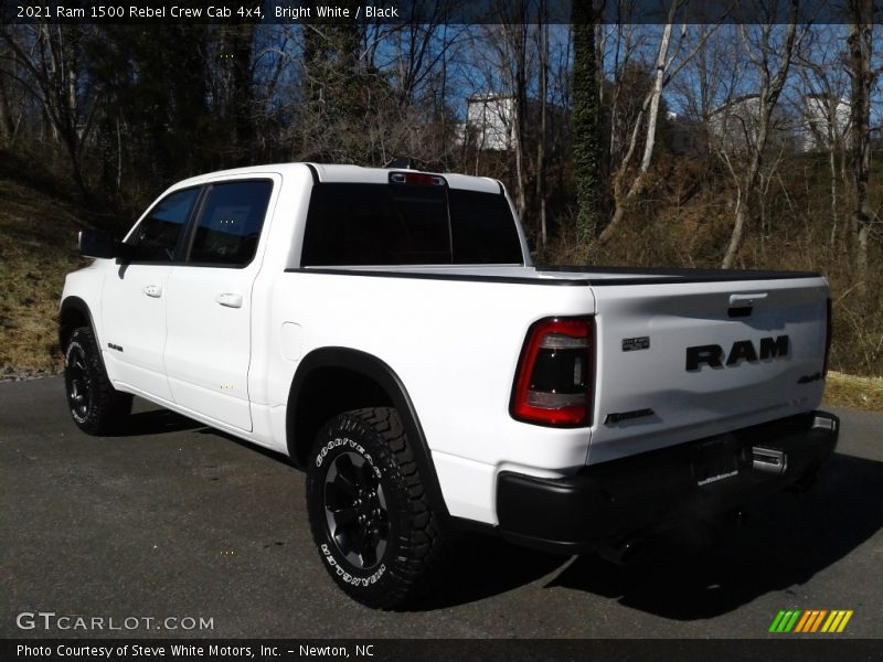 Bright White / Black 2021 Ram 1500 Rebel Crew Cab 4x4