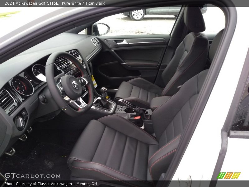  2021 Golf GTI SE Titan Black Interior