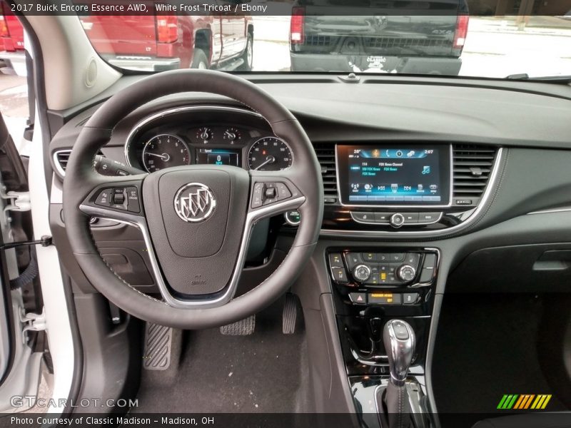 White Frost Tricoat / Ebony 2017 Buick Encore Essence AWD