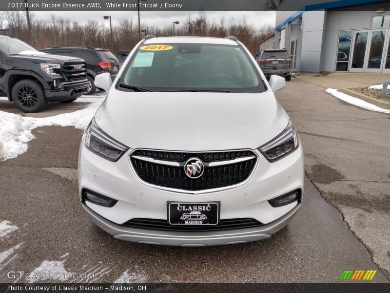 White Frost Tricoat / Ebony 2017 Buick Encore Essence AWD