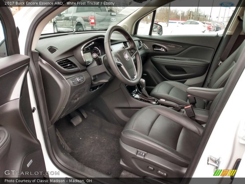 Front Seat of 2017 Encore Essence AWD