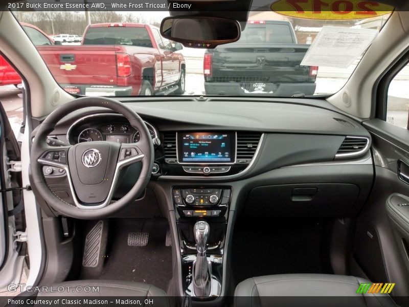 Dashboard of 2017 Encore Essence AWD