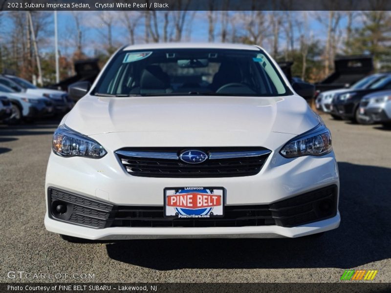 Crystal White Pearl / Black 2021 Subaru Impreza Sedan