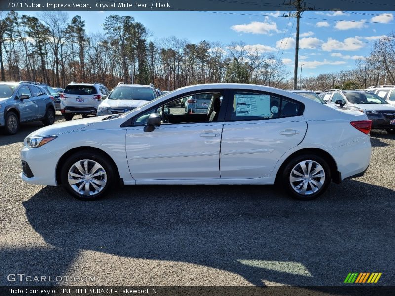 Crystal White Pearl / Black 2021 Subaru Impreza Sedan