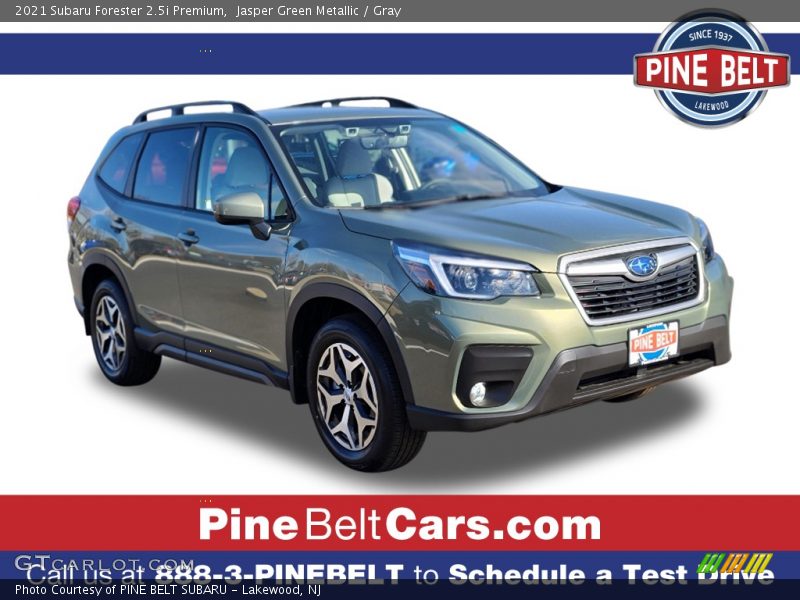 Jasper Green Metallic / Gray 2021 Subaru Forester 2.5i Premium