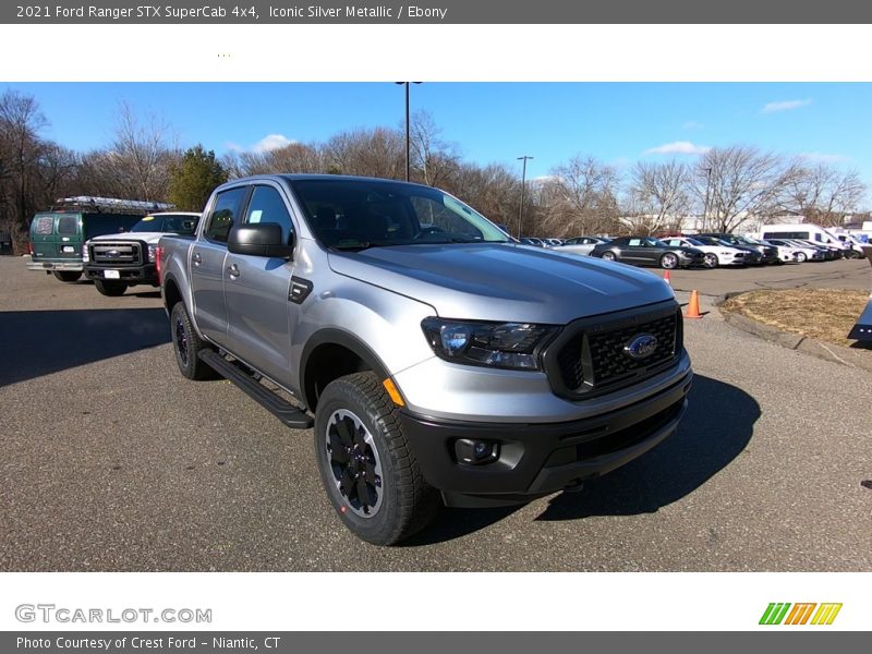 Iconic Silver Metallic / Ebony 2021 Ford Ranger STX SuperCab 4x4