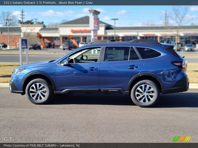 Abyss Blue Pearl / Gray 2021 Subaru Outback 2.5i Premium