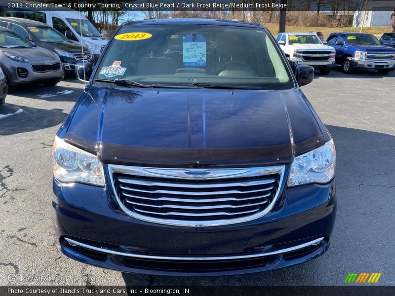 Crystal Blue Pearl / Dark Frost Beige/Medium Frost Beige 2013 Chrysler Town & Country Touring