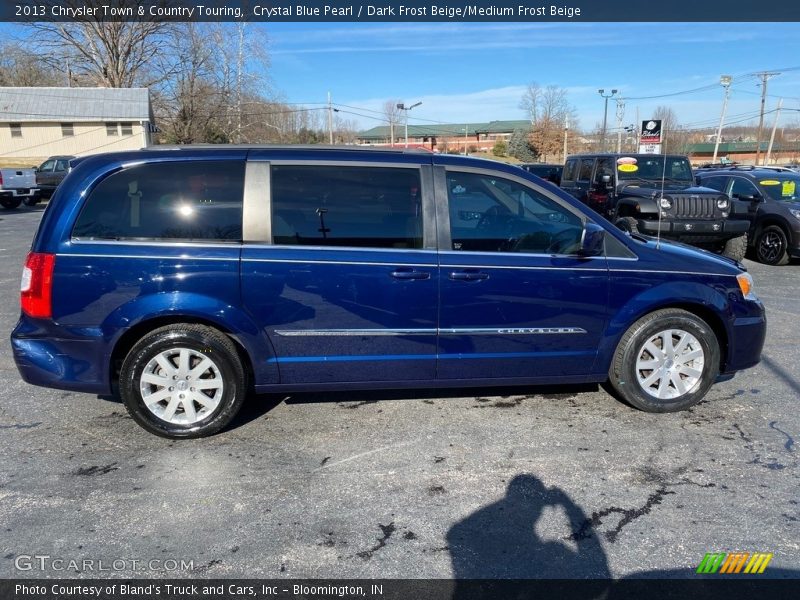 Crystal Blue Pearl / Dark Frost Beige/Medium Frost Beige 2013 Chrysler Town & Country Touring