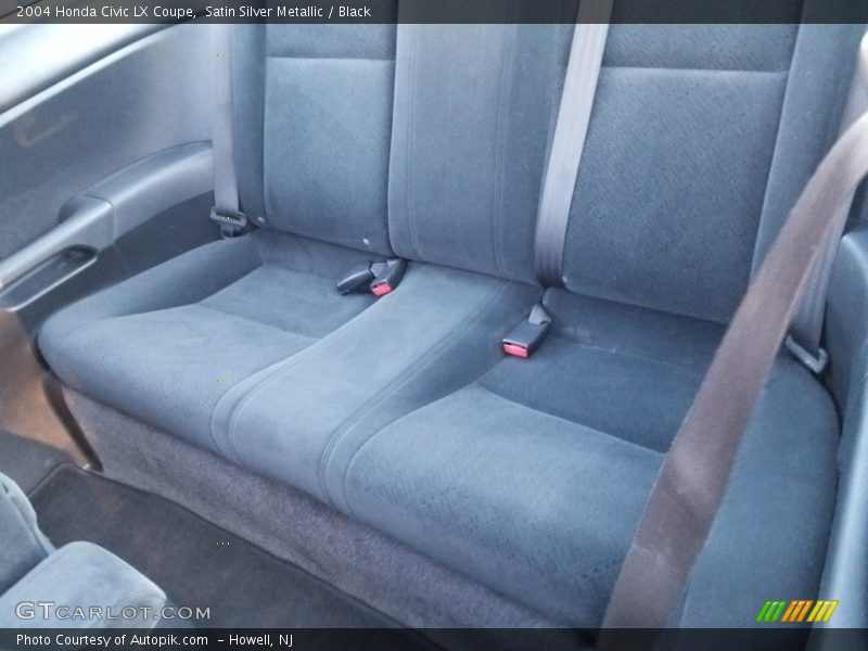 Satin Silver Metallic / Black 2004 Honda Civic LX Coupe