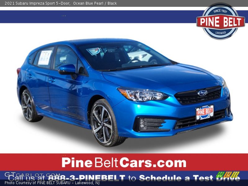 Ocean Blue Pearl / Black 2021 Subaru Impreza Sport 5-Door