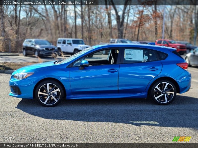 Ocean Blue Pearl / Black 2021 Subaru Impreza Sport 5-Door