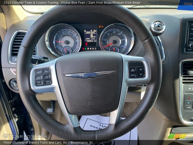 Crystal Blue Pearl / Dark Frost Beige/Medium Frost Beige 2013 Chrysler Town & Country Touring