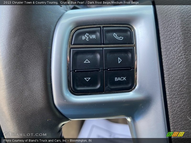 Crystal Blue Pearl / Dark Frost Beige/Medium Frost Beige 2013 Chrysler Town & Country Touring