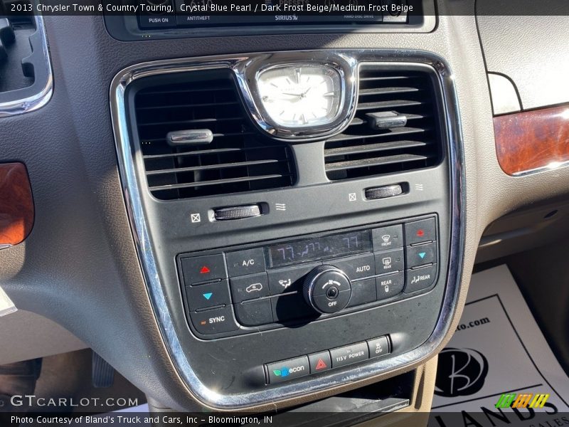 Crystal Blue Pearl / Dark Frost Beige/Medium Frost Beige 2013 Chrysler Town & Country Touring