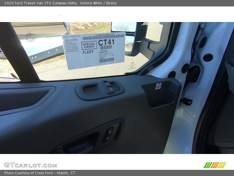 Oxford White / Ebony 2020 Ford Transit Van 350 Cutaway Utility