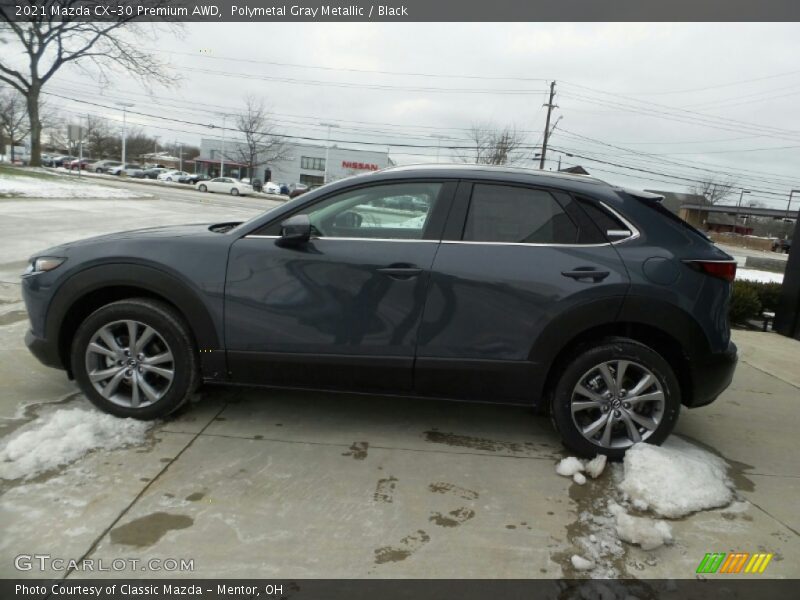 Polymetal Gray Metallic / Black 2021 Mazda CX-30 Premium AWD