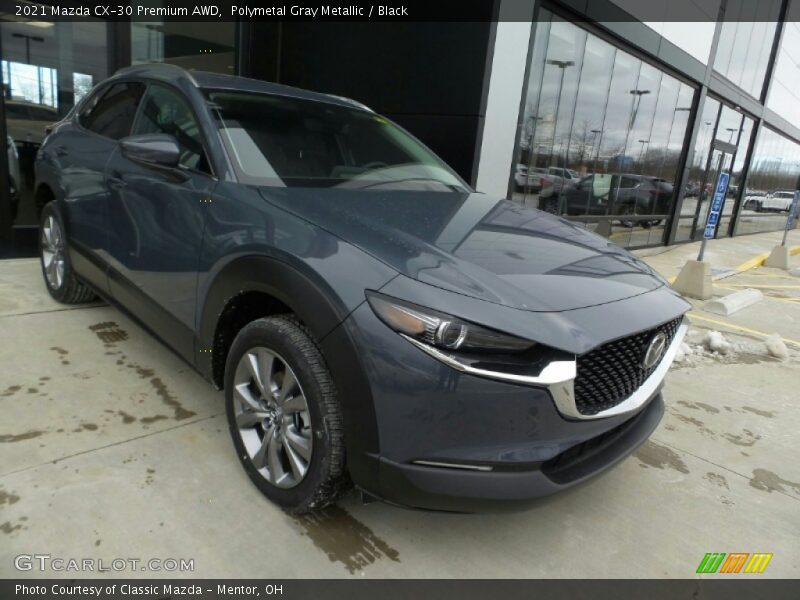 Polymetal Gray Metallic / Black 2021 Mazda CX-30 Premium AWD