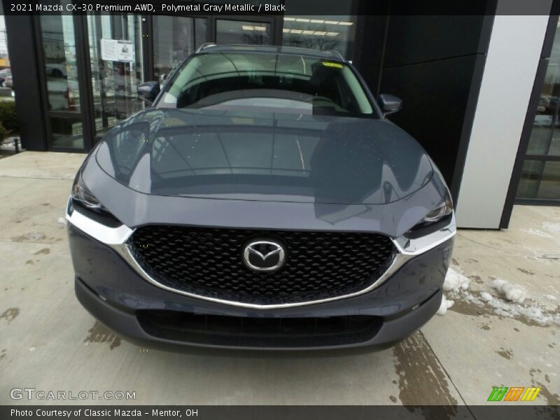 Polymetal Gray Metallic / Black 2021 Mazda CX-30 Premium AWD