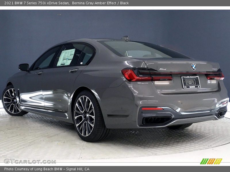 Bernina Gray Amber Effect / Black 2021 BMW 7 Series 750i xDrive Sedan