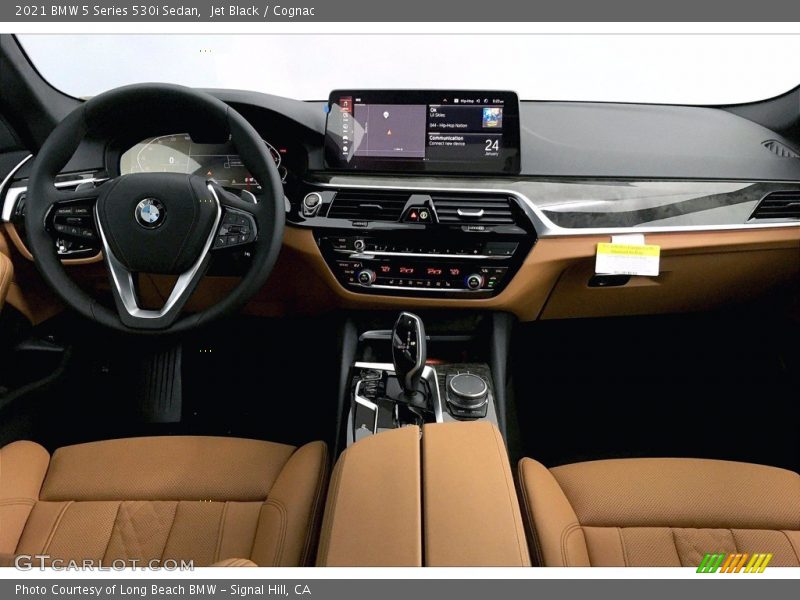 Jet Black / Cognac 2021 BMW 5 Series 530i Sedan